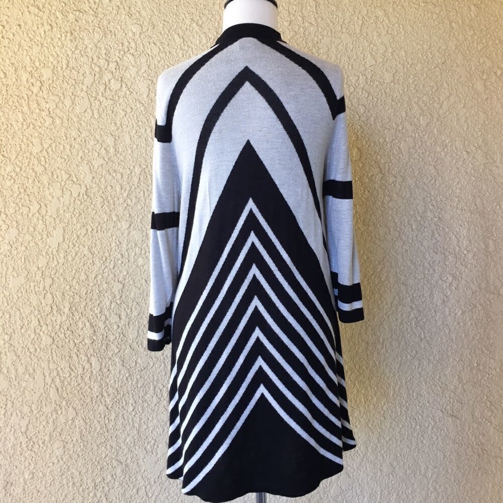 Chicos Black and White‎ Open Cardigan Women´s Size1 - Picture 3 of 8